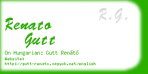 renato gutt business card